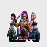 Huntrix K-Pop Daemon Hunters DTF Print on Leather Jacket