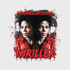 Michael Jackson Thriller DTF Print on Leather Jacket