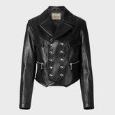 Texas Highstreet Black Leather Jacket for Women