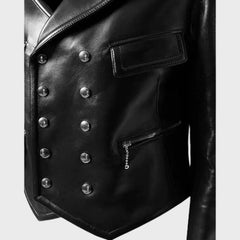 Texas Highstreet Black Leather Jacket for Women
