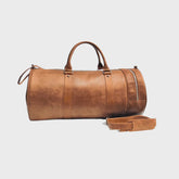 Leather Canvas Duffle Bag