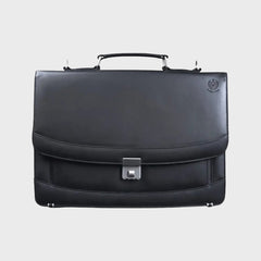 Leather Laptop Bag Briefcase with Lock