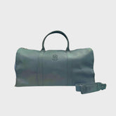 Leather Duffel Bag With Shoe Compartment