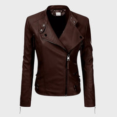 Jacqueline Designer Leather Jacket for Women