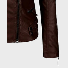 Jacqueline Designer Leather Jacket for Women