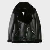 Shearling Warm Faux Fur Leather Jacket for Women