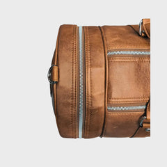 Leather Canvas Duffle Bag