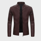 Business Casual Slim Leather Jacket for Men
