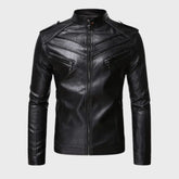 Retro Vintage Cafe Racer Slim Fit Leather Jacket for Men