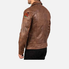 Feeling Witchy Halloween DTF Print on Leather Jacket image 3